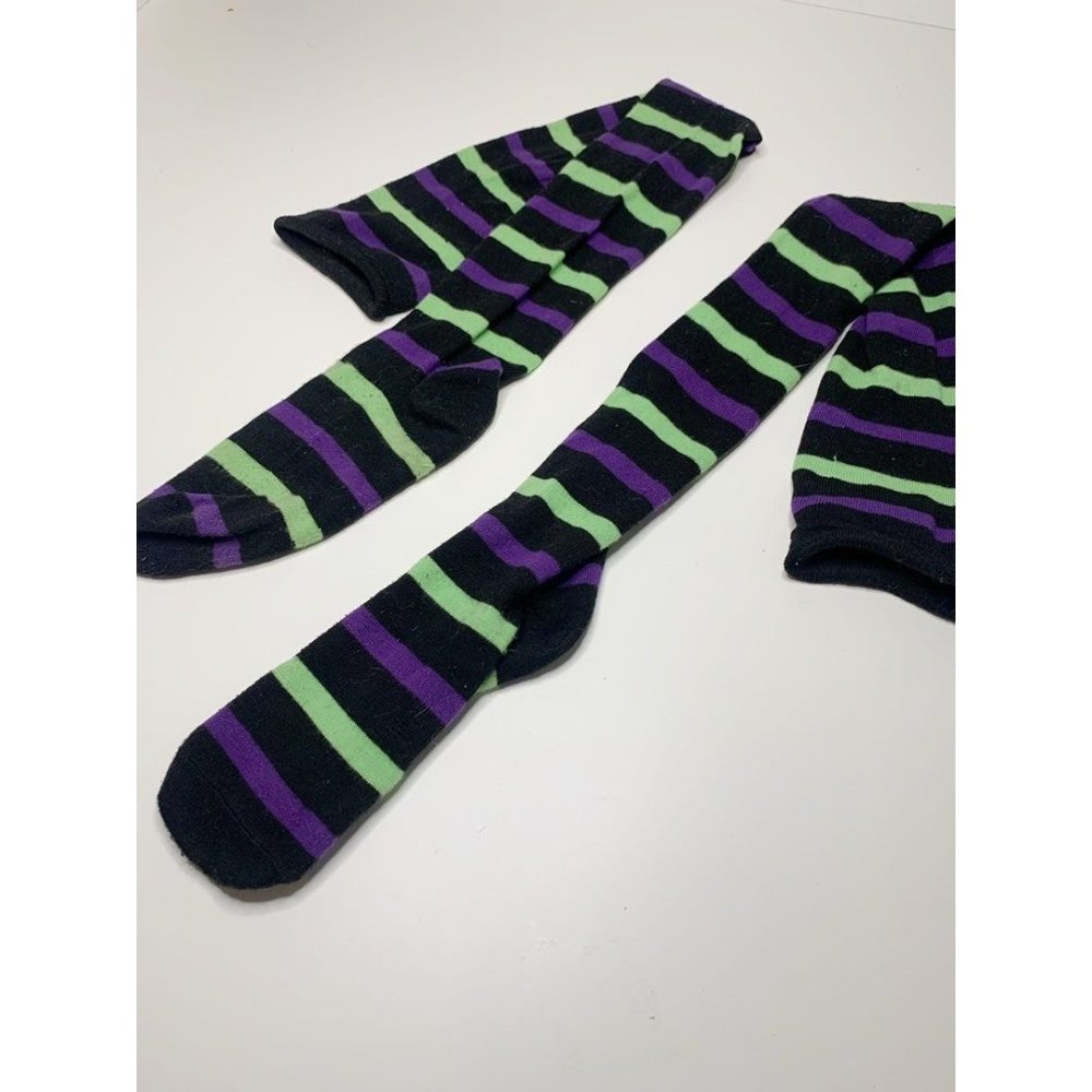 Knee (Thigh) High Halloween Striped Socks